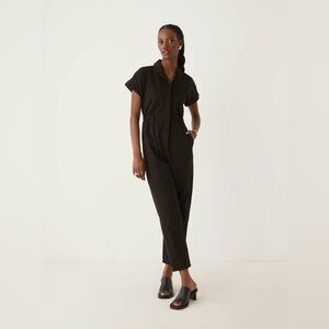 Frank & Oak The Flex Commuter Jumpsuit in Black